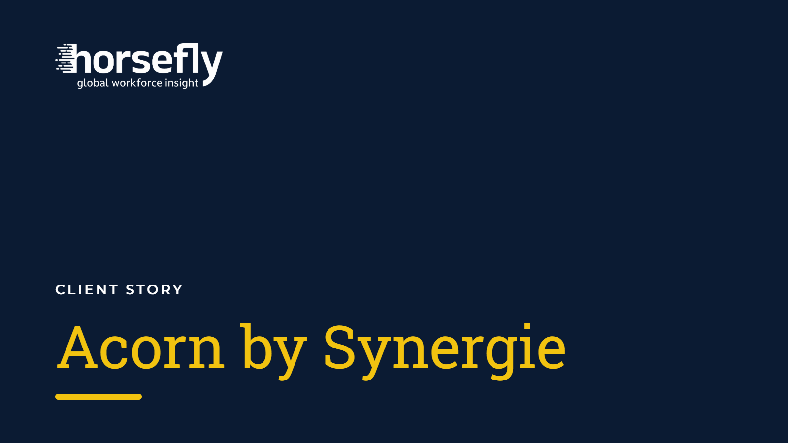 Acorn by Synergie - Client Story