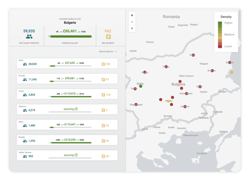 Bulgaria-Heatmap