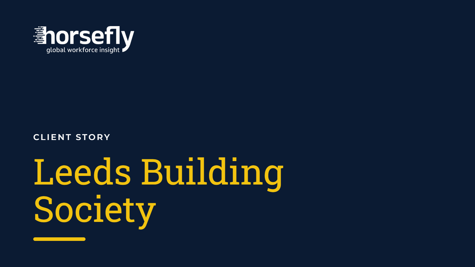 Leeds Building Society - Client Story