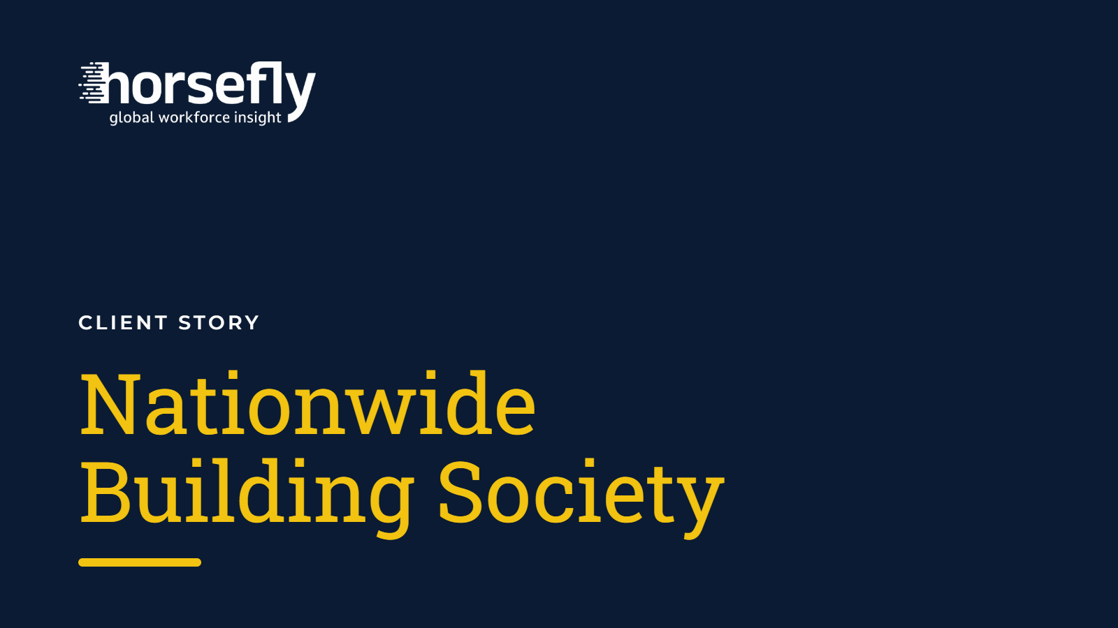 Nationwide Building Society - Client Story