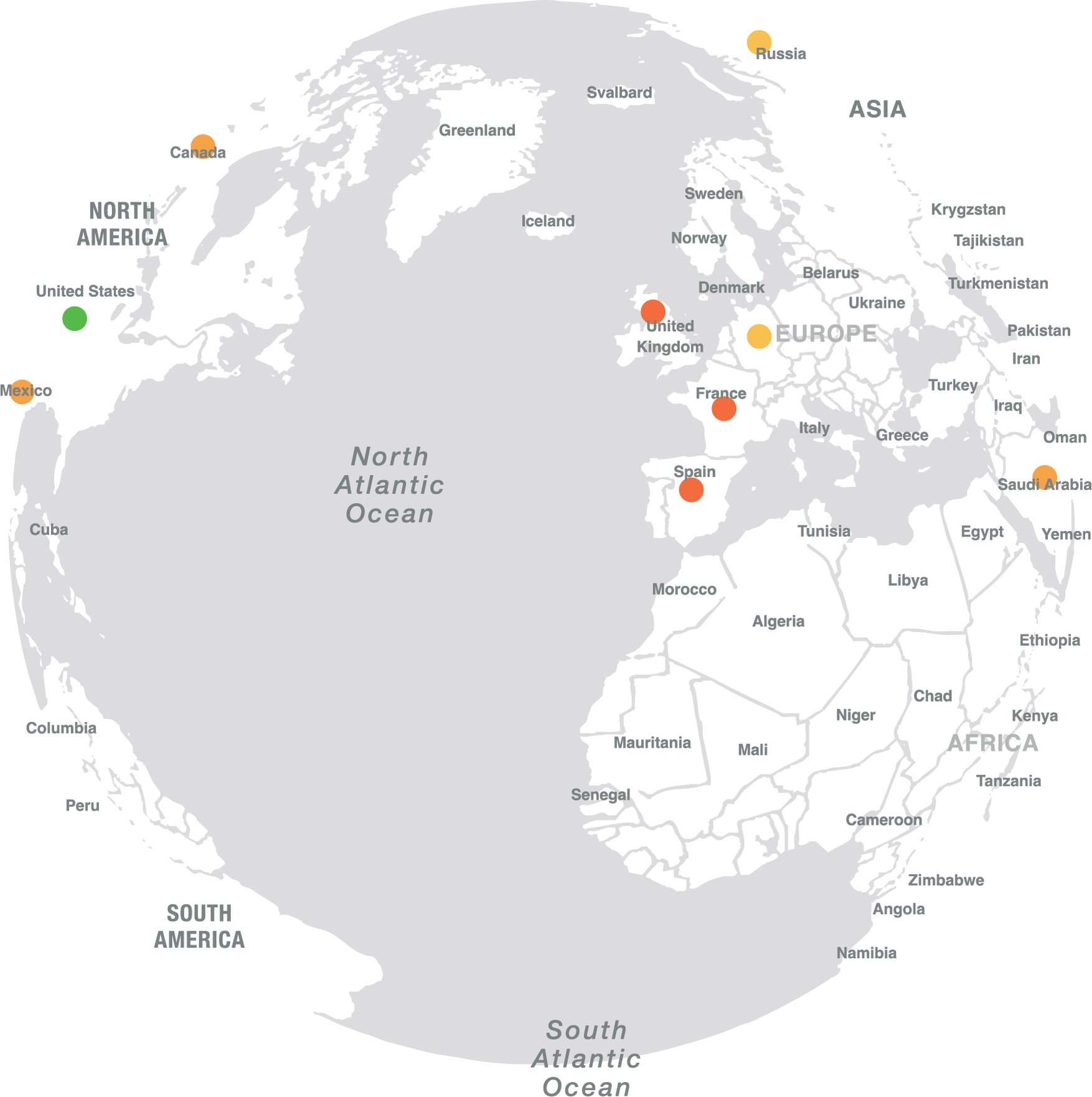 The Global Heatmap functionality for highlighting locations within Horsefly