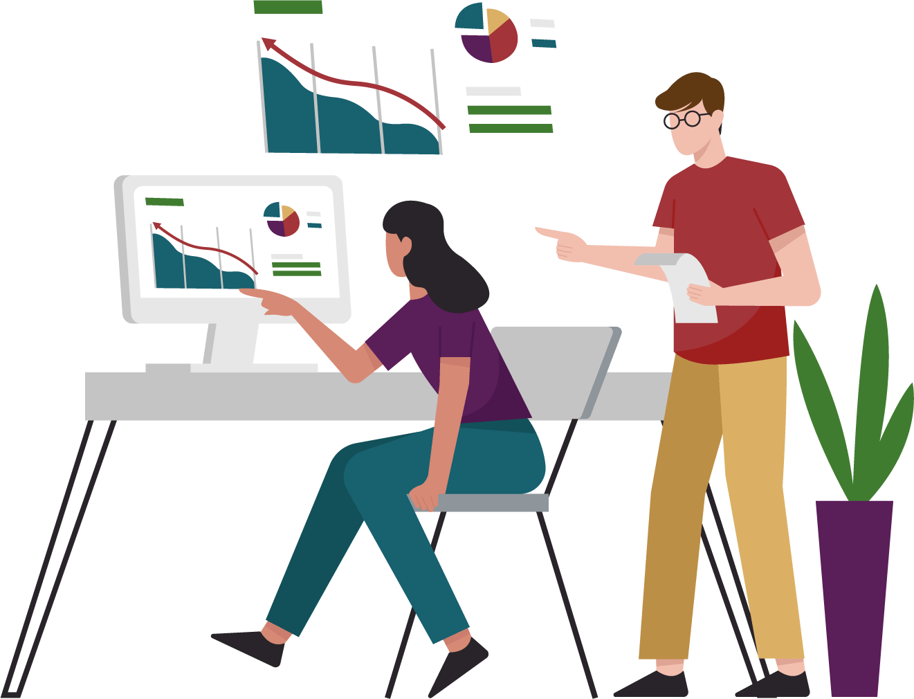 Talent Acquisition Analytics Illustration