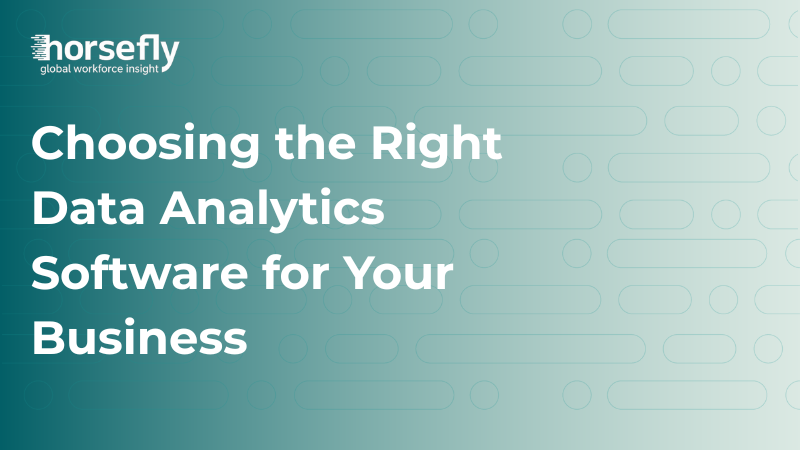 Image shows title page image for the blog - Choosing the Right Data Analytics Software for Your Business