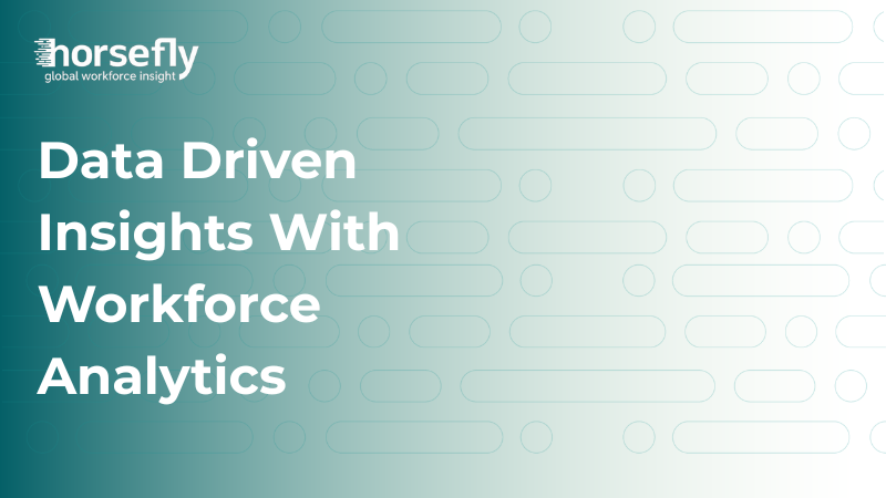 Image shows title page image for the blog - Data Driven Insights With Workforce Analytics