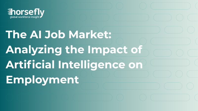 Image shows header with title of blog - The AI Job Market: Analyzing the Impact of Artificial Intelligence on Employment