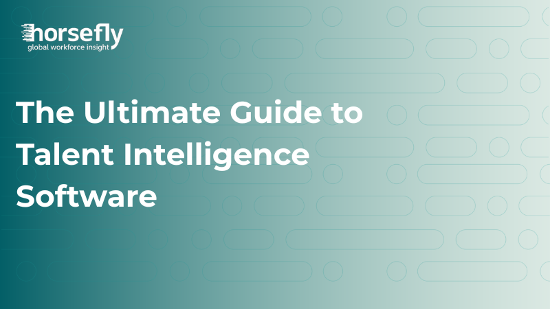 Images shows the title image for the blog - The Ultimate Guide to Talent Intelligence Software