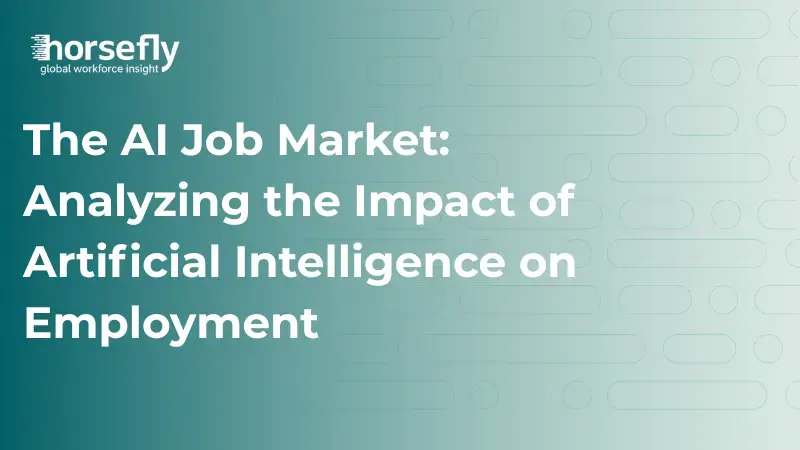 Image shows header with title of blog - The AI Job Market: Analyzing the Impact of Artificial Intelligence on Employment
