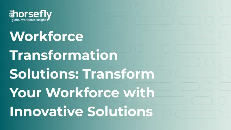 Image shows title page - Workforce Transformation Solutions: Transform Your Workforce with Innovative Solutions